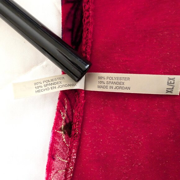 WHITE STAG Top Women's XL Multicolor Velvet Floral Artsy Pullover - Picture 7 of 13